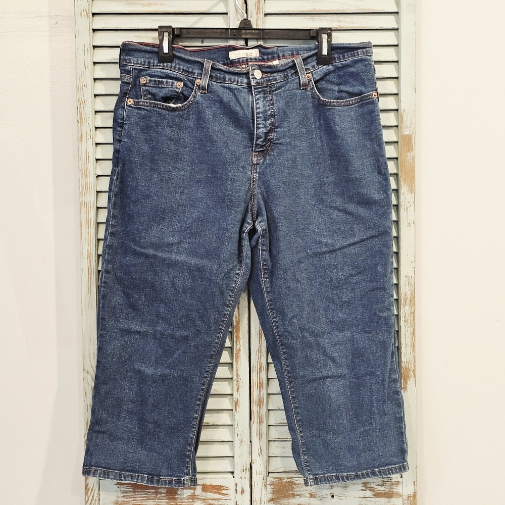 Levi's Mid-Blue Cropped Jeans - Women's Ankle Length